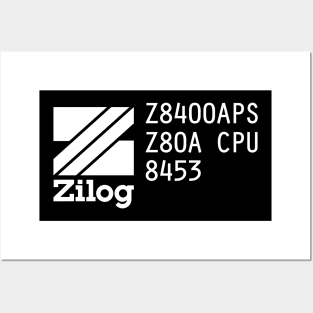 Zilog Z80 Integrated Circuit Markings Posters and Art